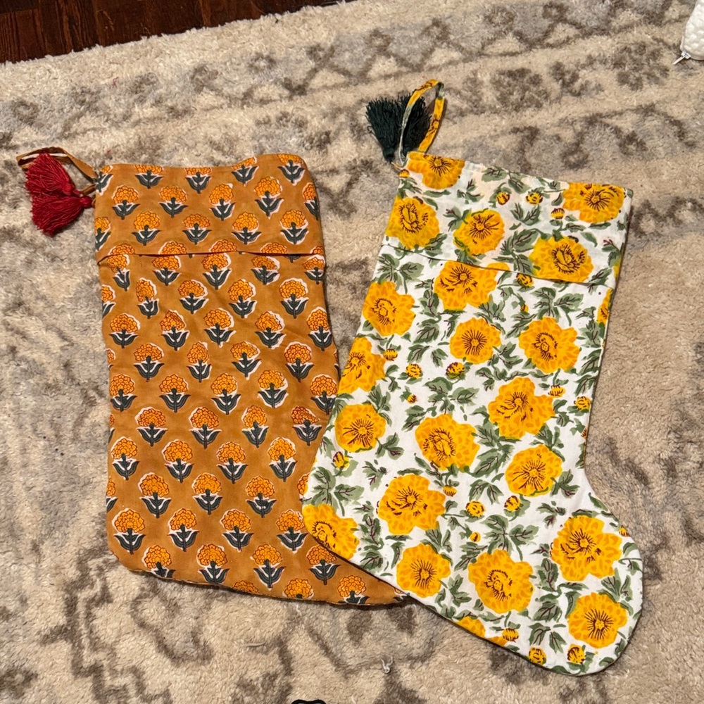 Block print stockings
